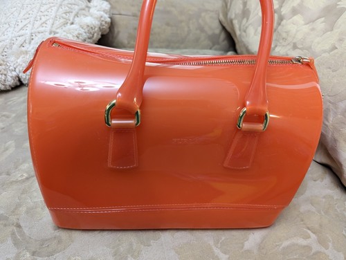 Orange furla candy gel - gel, bag