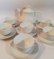 RICHARD GINORI 1735 ANTICO DOCCIA 6 TAZZINE Té PIATTI TEIERA TAZZE PORCELLANA 