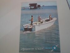 advertising Pubblicità 1975 STAR MARINE AQUASPORT 240 SEA HUNTER 2 - CECCHIGNOLA
