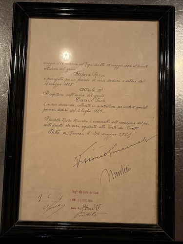 Autografo storia benito - storia,