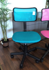 Sedia Da Scrivania BLU BIMBO (85x40,5x36cm) Regolabile Ergonomica E Rotelle