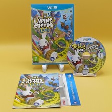 Rabbids Land Nintendo WII U PAL ITA • COMPLETO con Manuale e PIN Club Integro
