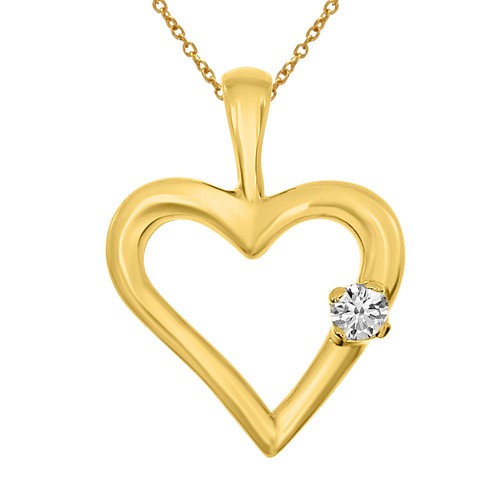 Ciondolo cuore oro - cuore,