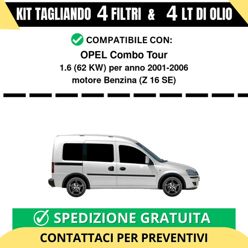 Tagliando per opel - per, combo