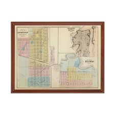 Old Map of Litchfield, MN 1874