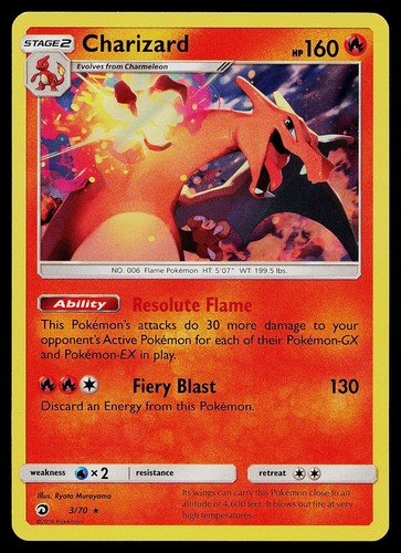 Carta pokemon charizard - -,