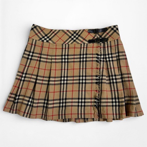 Burberry minigonna plissettata