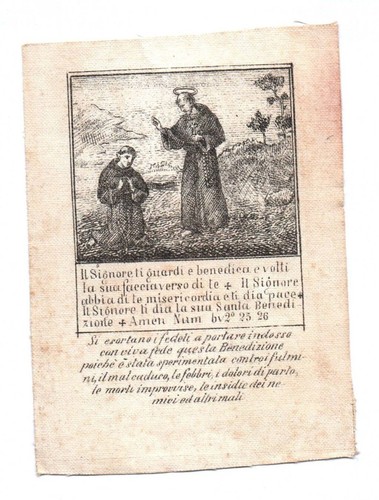 Immagine sacra del 1800