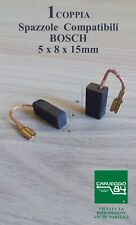 Spazzole in carboncino 5x8x15mm compatibili BOSCH GWS 6-100 / GWS 850 / GWS 580