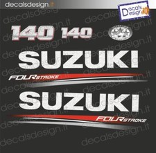Adesivi motore marino fuoribordo Suzuki 140 cv four stroke 2018 stickers