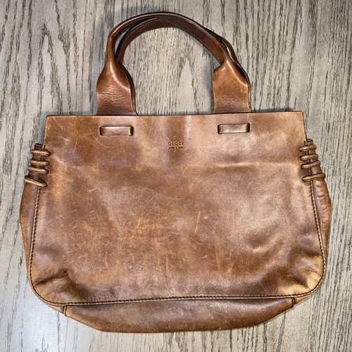 Borsa gucci pelle marrone - borsa,