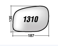 Per Land Rover Freelander 1998-2006 Vetro di Ricambio Sx per Retrovisore 187x135