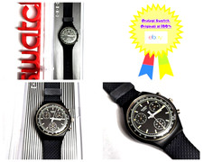 Swatch Chrono Nuovo NOS Black Friday SCB100 1990 Vintage Orologio da polso Crono
