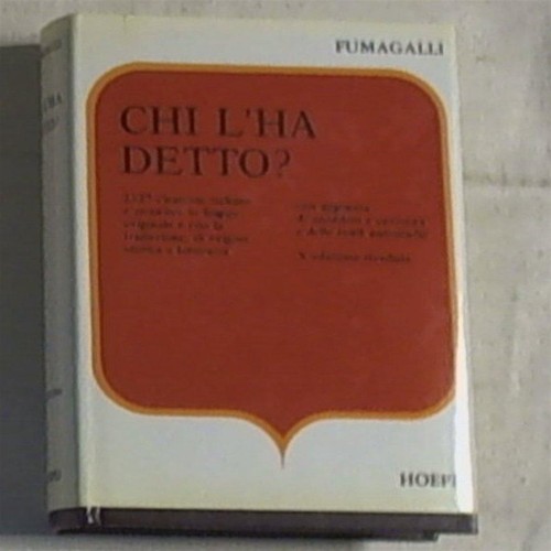 Chi detto tesoro di - detto,