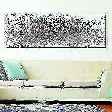 QUADRI MODERNI TELA XXL 200X125 FITNESS GYM PALESTRA BODY SPORTIVI ATTREZZI WTA