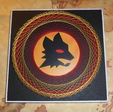 Quadro String Art AS ROMA