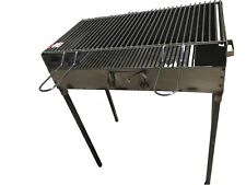 BARBECUE FERRO TIPO PESANTE ARTIGIANALE CON GRIGLIA REGISTRABILE SU DUE LIVELLI