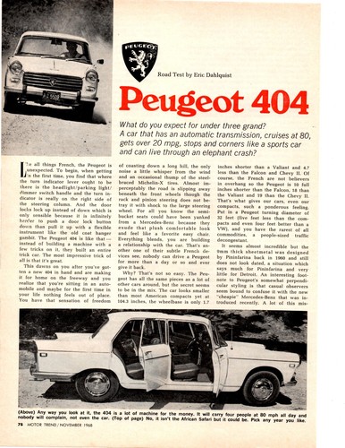 Peugeot 404 1968 - peugeot,