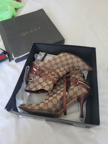 Stivali gucci monogram spur - stivali,