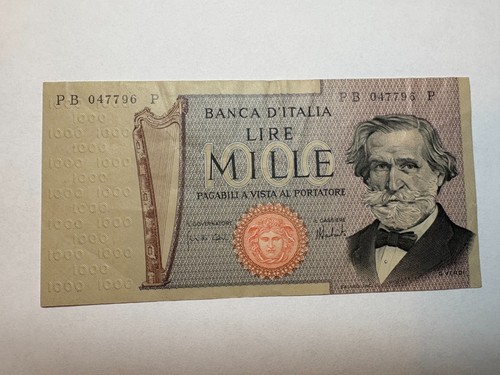 Banconota italia 1000 - italia, lire