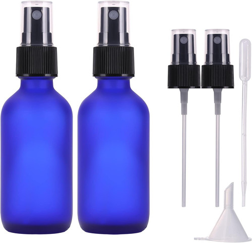 Bottiglie spray vetro blu - spray,