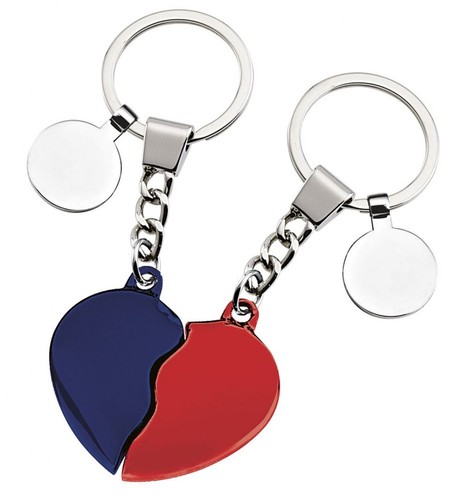 Portachiavi cuore spezzato - cuore,
