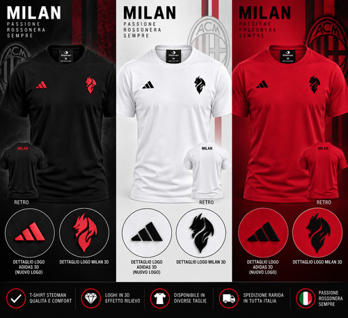 Shirt rossoneri uomo diavoli - t-shirt,