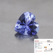 TANZANITE NATURALE CT. 1,36 FORMA CUORE CERTIFICATO AIG