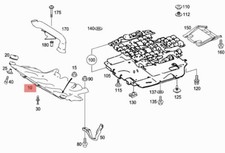 MERCEDES W164 ML X164 GL PROTEZIONE ANTERIORE SOTTOSCOCCA OEM A1645201670