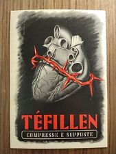 TEFILLEN COMPRESSE E SUPPOSTE CARTOLINA PUBBLICITARIA