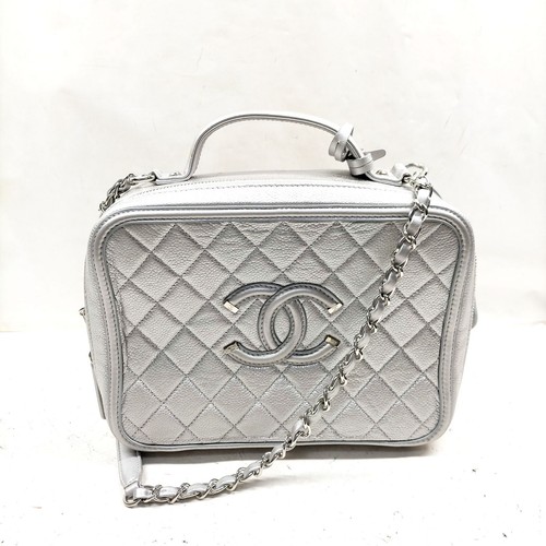 Chanel vanity bag argento - chanel,