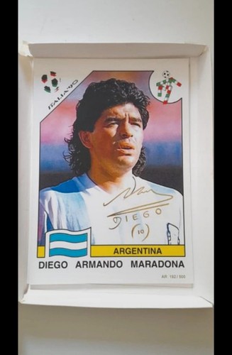 Maxi card maradona panini - card,