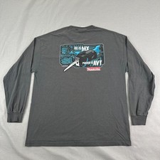 Vintage Suzuki Makita racing team T shirt XL Ricky Carmichael long sleeve