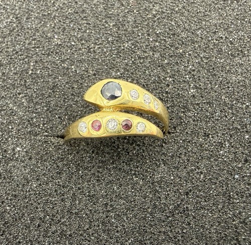 Anello serpente oro 18k - serpente, 750