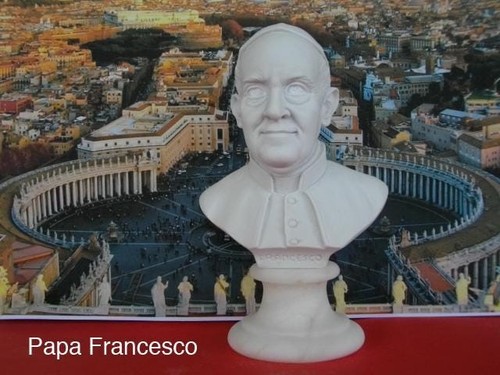 Busto papa francesco - papa,