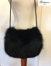 borsa in pelliccia di volpe