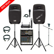 IMPIANTO AUDIO KARAOKE DJ TOTAL SET 800 Watt Mixer Bluetooth