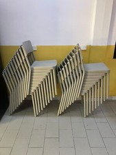 sedie in polipropilene, modello Sawana, grigio.