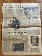 quotidiani d'epoca-italia-il resto del carlino Pagina Singola 25 1 1963