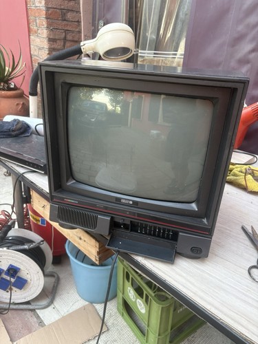 Televisore vintage crt - televisore,