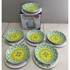 Servizio Piatti 12 Pezzi In Ceramica Italiana 6 Piani 6 Fondi Fantasia Limoges