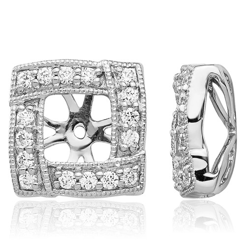 14k solid white gold diamond - 14k,