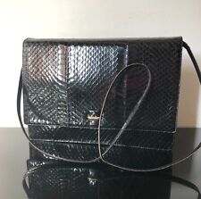 BORSA TIPO RETTILE - COLORE NERO - TRACOLLA STESSO PELLAME - VINTAGE