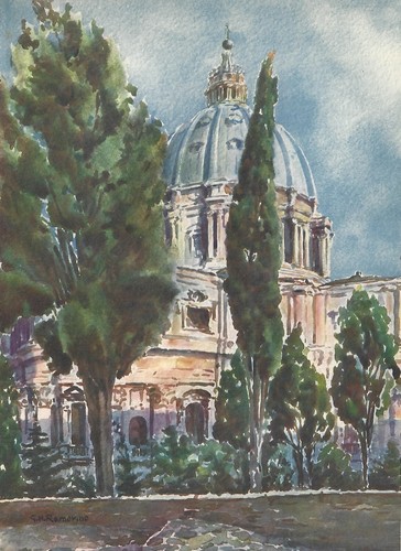 Stampa antica roma - antica, basilica