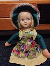 Bambola Ceppiratti anni 60' Viso in bachelite e corpo in stoffa