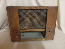 PHONOLA Radio d'epoca SOLO MOBILE VUOTO in LEGNO con GRIGLIA Vintage Originale