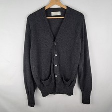 Cardigan Ballantyne 100% cashmere colore grigio taglia 42 da uomo