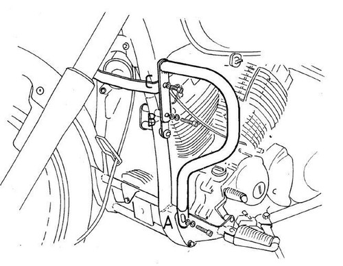 Protezione motore yamaha xvs - protezione,