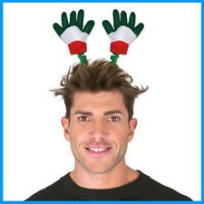 Gadget per tifosi cerchietto con mani  tricolore