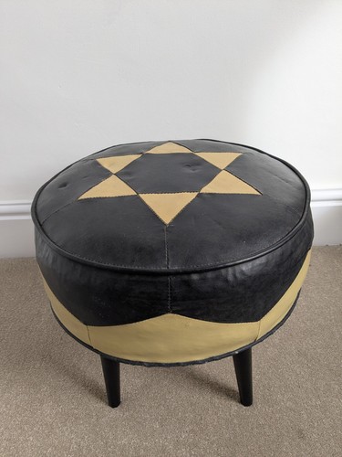 Pouf rotondo gambe danssette